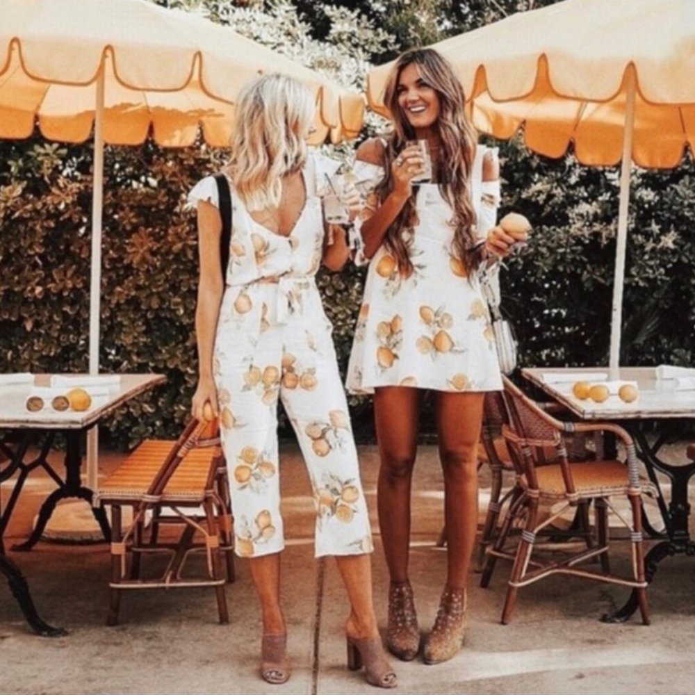 NWT For Love & Lemons Limonada Jumpsuit